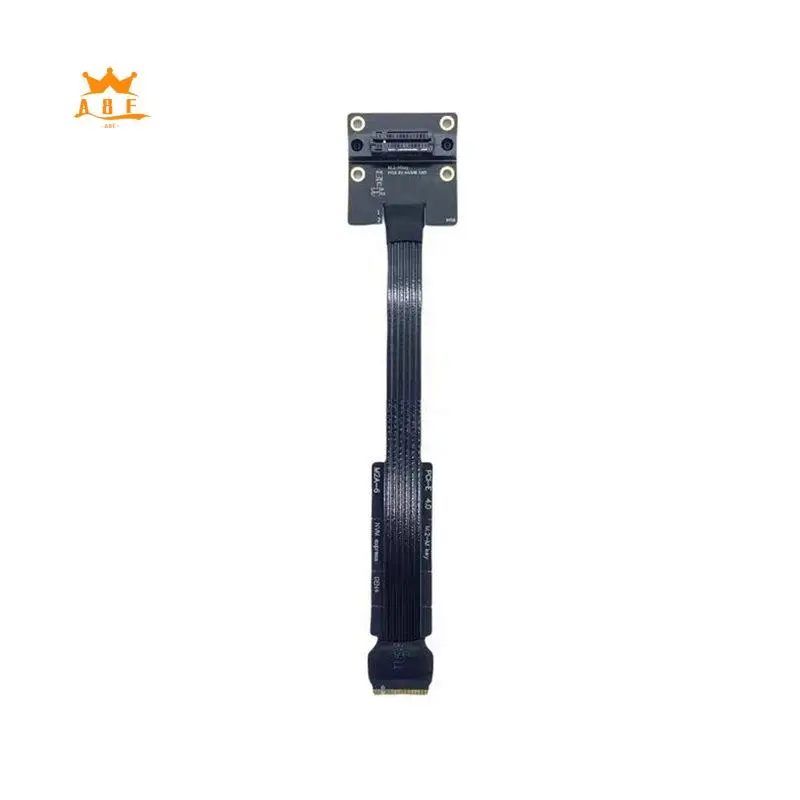 A08E-M.2 M-EKY High-Speed Extension Cable Pcie 4.0 M.2 Nvme SSD Extension Cable Silver-Plated Wires M.2 Vertical Socket