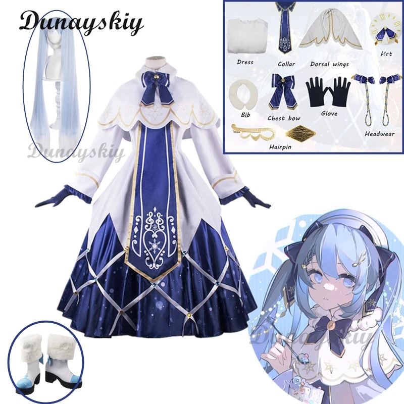 Anime Miiiku Cosplay Costume Cute Lolita Dress Uniform Halloween Carnival Party Carnival Performance Costume Complete Set Props