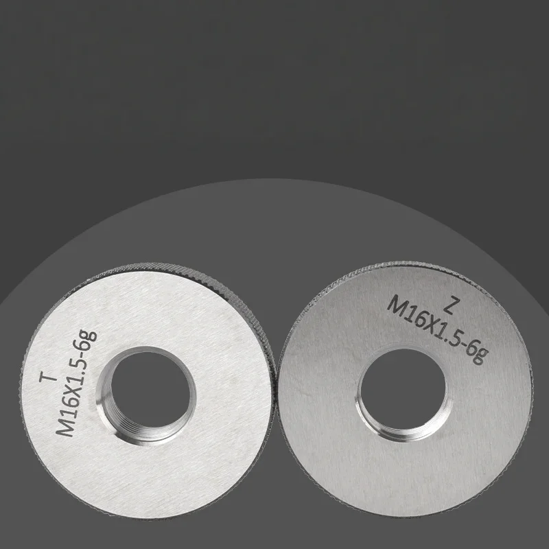 1SET(1*GO+1*NOGO) 6g Accuracy M51-M58 Metric Standard Fine Tooth Thread Ring Gauge Measure Tool X0.5/0.75/1/1.25/1.5/2/3