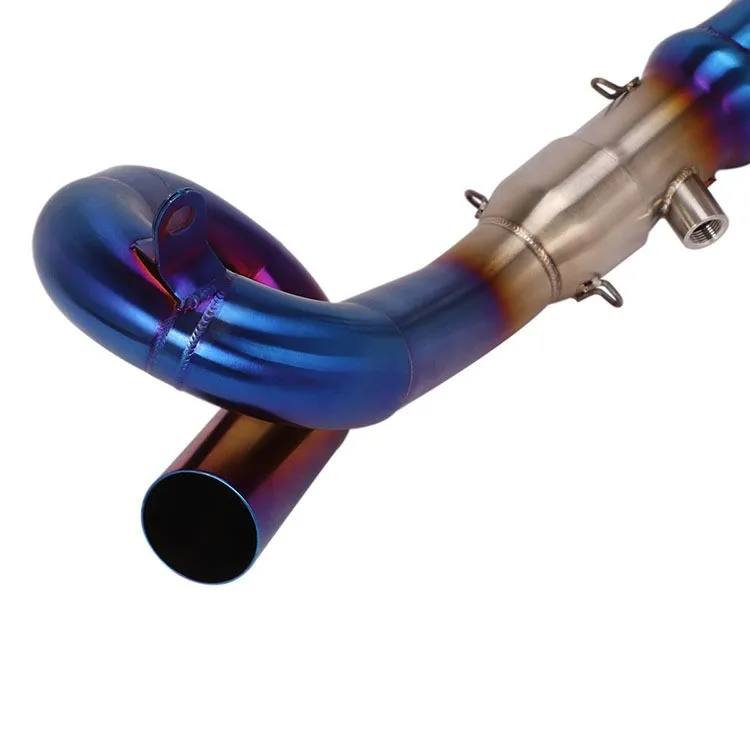 Для Yamaha MT09 2014-2020 FZ09 51 мм выхлопная система, соединительная труба, полусиние выхлопные трубы