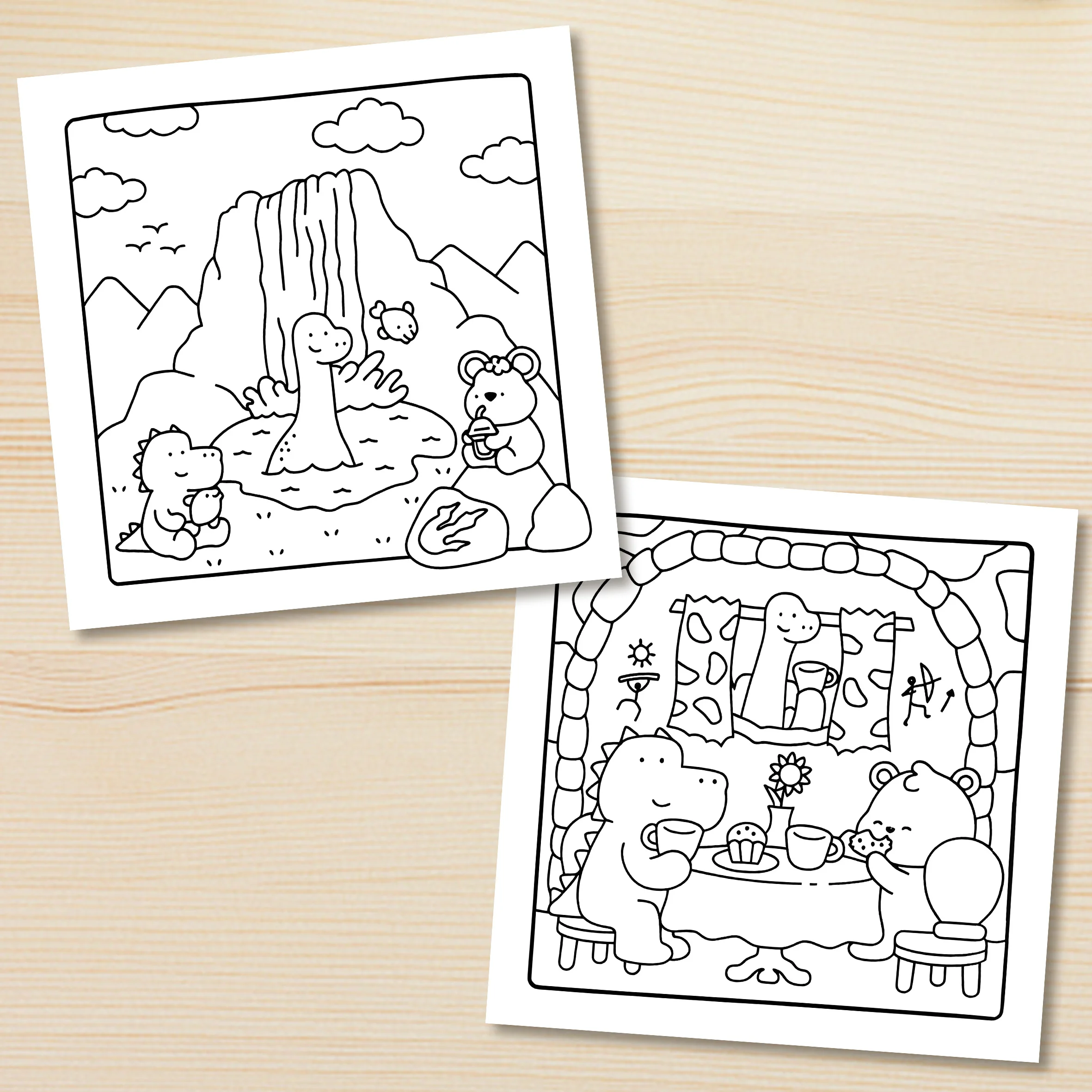 JURASSIC PARK สมุดระบายสีรูปแบบ Bold-easy สําหรับผู้ใหญ่สมุดวาดภาพน่ารักของขวัญที่สมบูรณ์แบบสําหรับงานปาร์ตี้และวันเกิด