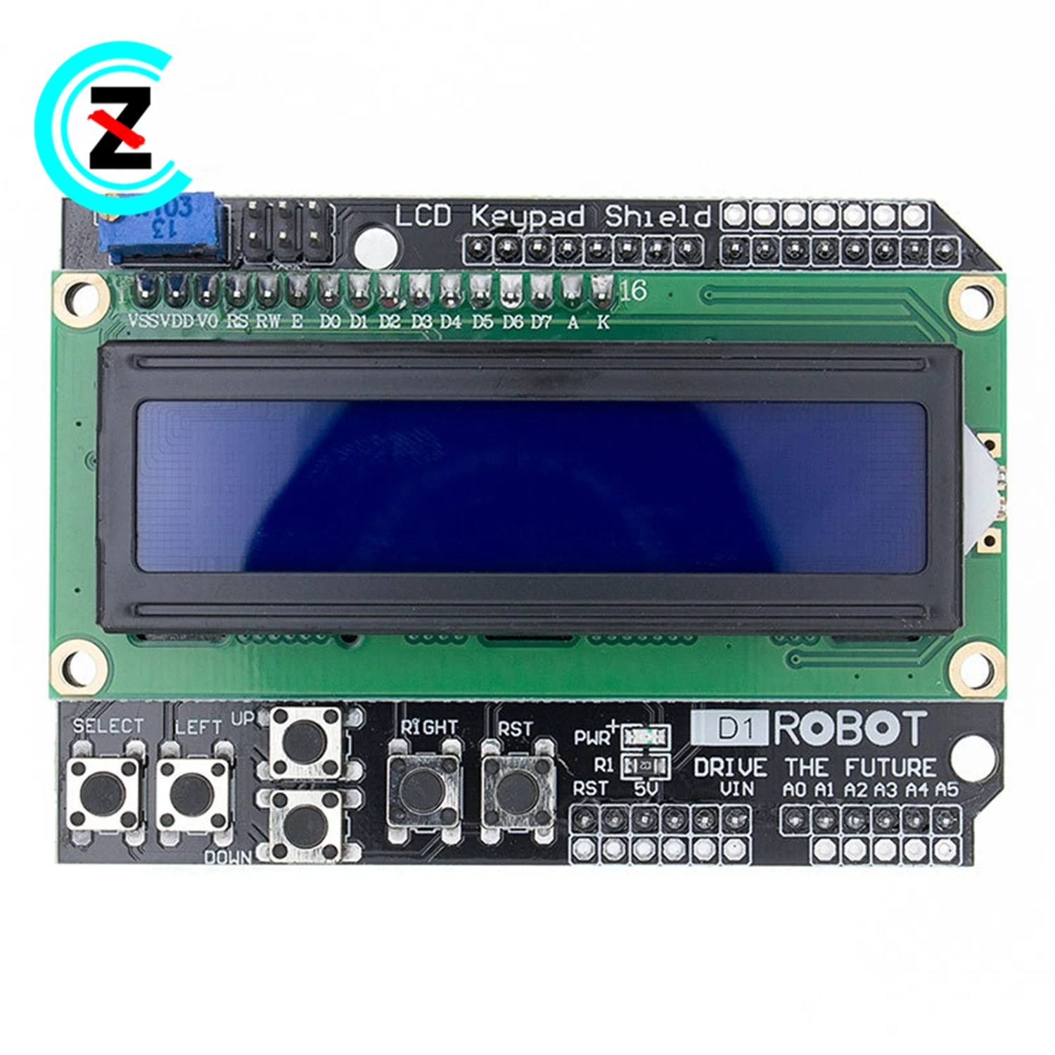 LCD1602 character LCD input and output expansion Keypad Shield