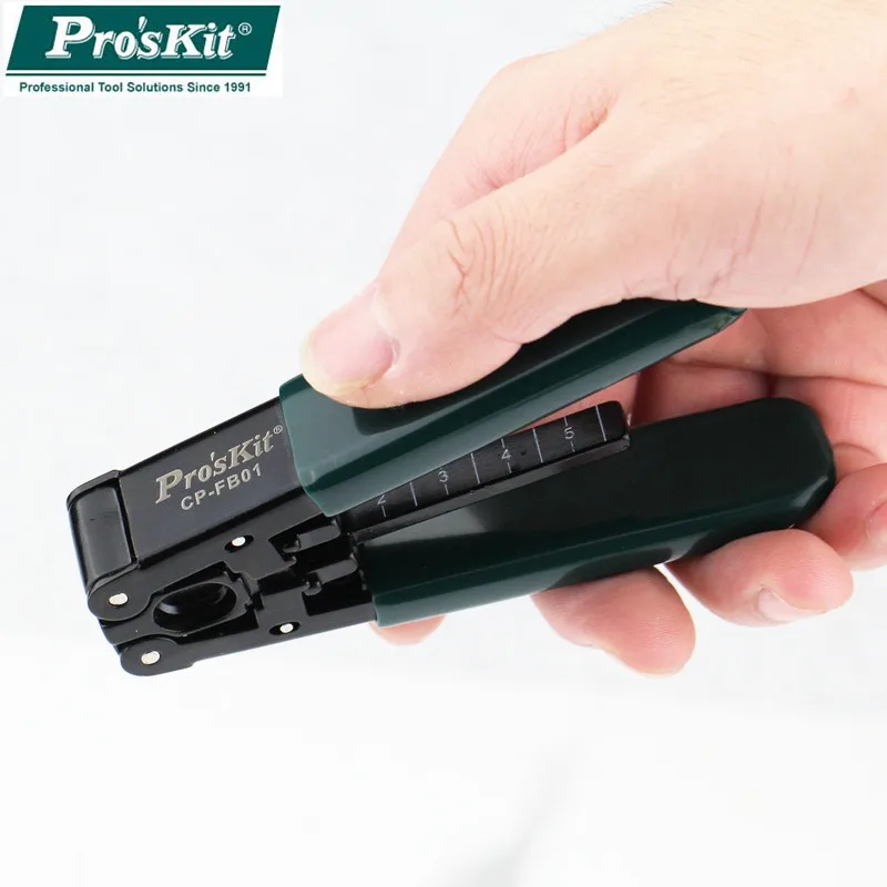 

Original Pro'sKit CP-FB01 FTTH Drop Cable Stripper Optical Fiber Wire Stripping Tools