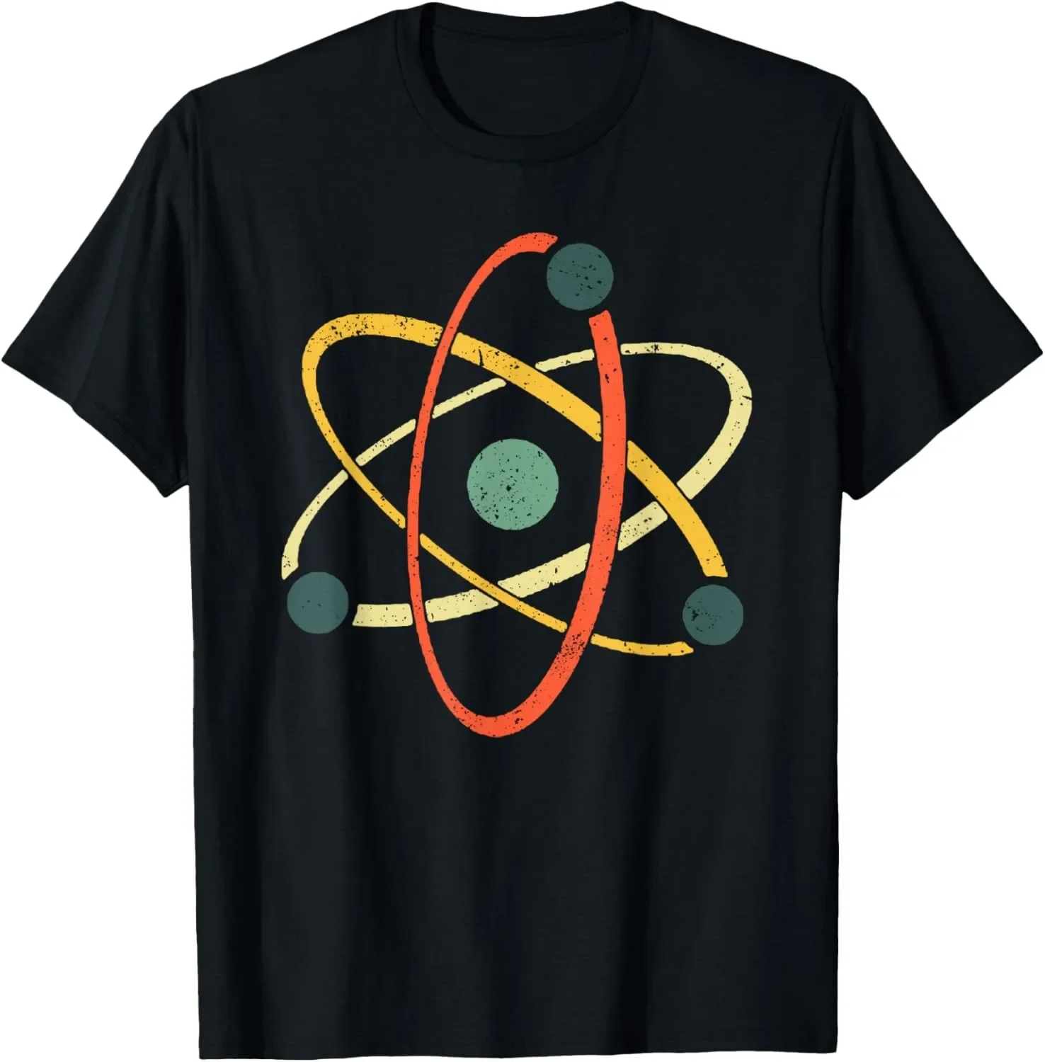 

Graphic Birthday Gift Atom Retro Style Science T-Shirt Men Clothing Streetwear Graphic T Shirts Anime Tshirt