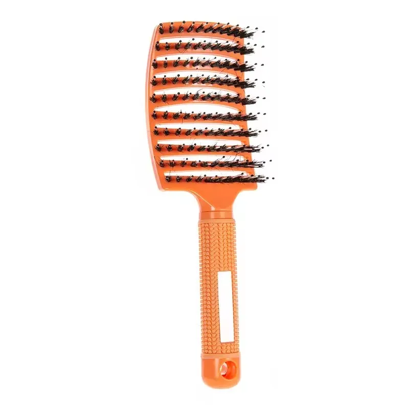 Haarborstel Ontwarrende Haarborstel Varkenshaar & Nylon vrouwen Nat Krullend Haar Hoofdhuid Massage Kam Salon Kappers Styling Tools