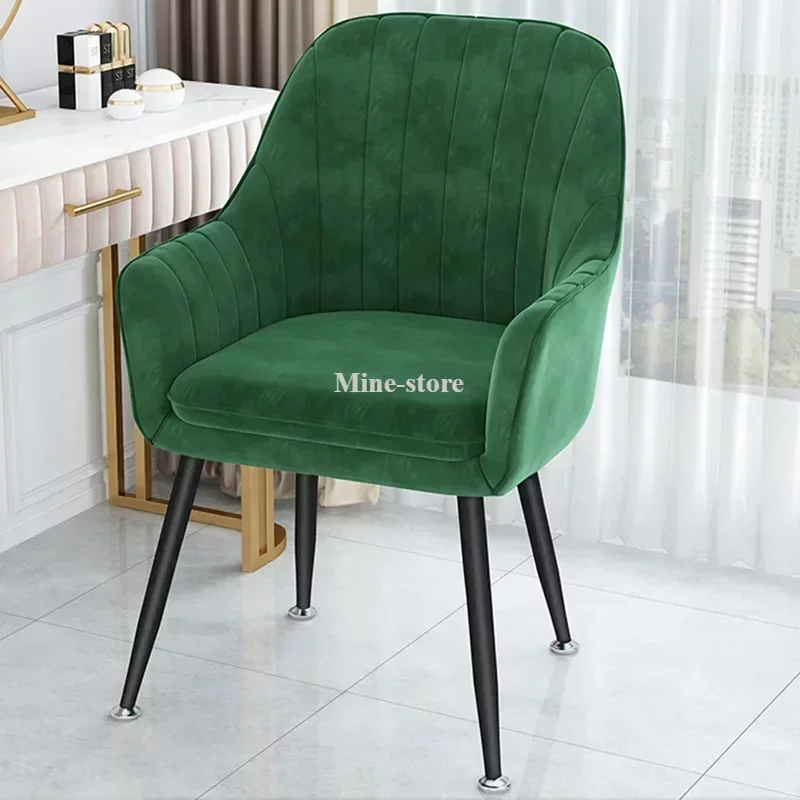 Ergonomic Dining Chairs Nordic Living Room Armchair Relaxing Design Dinning Chairs Accent Cadeiras De Jantar Balcony Furniture image 6