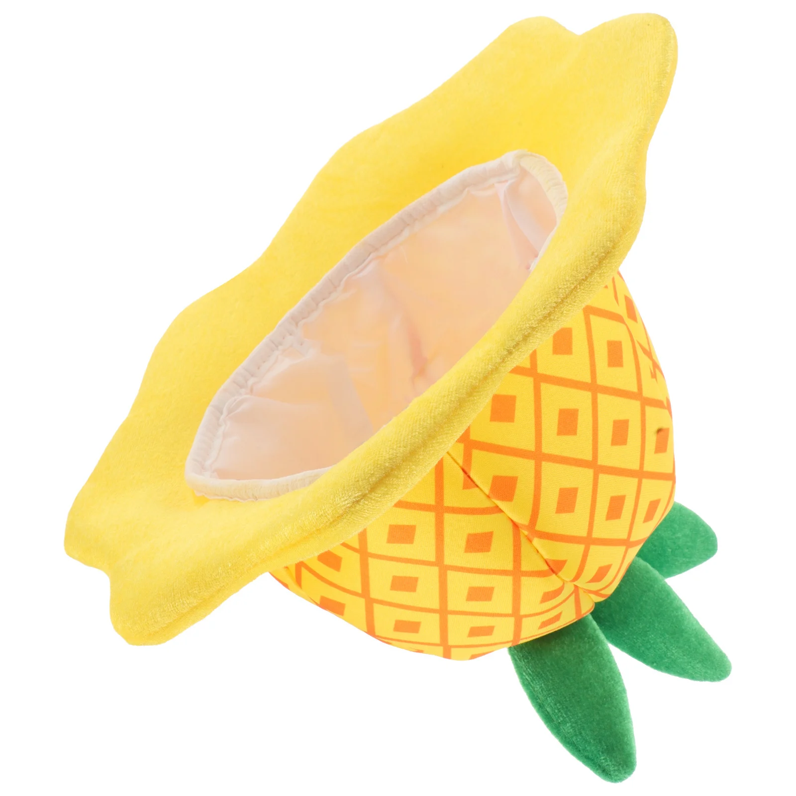 

Pineapple Hat Cartoon Pineapple Headpiece Lightweight Comfortable Adjustable for Masquerade Halloween Fruit Themed Party