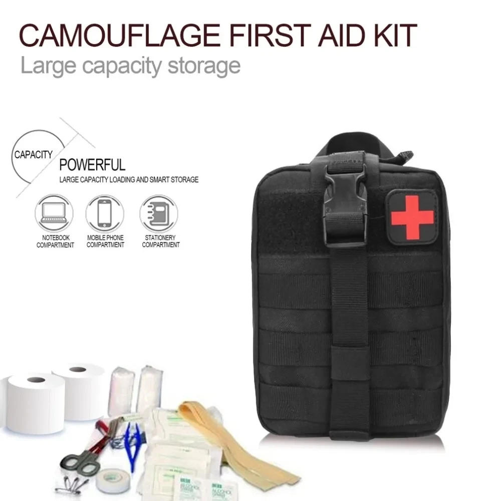 Outdoor Taktische Erste-Hilfe-Kit Molle Taktische Taille Tasche Jagd Notfall Werkzeuge Pack Camping Überleben Tragbare Tasche Zubehör
