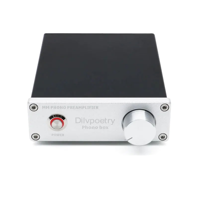 Мини-усилитель dilvpoet PHONO BOX, Hi-Fi DAC усилитель звука, предусилитель для записи, проигрыватель виниловых записей
