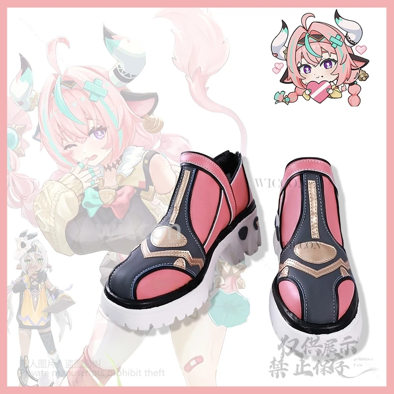 

Varesa Shoes Props Anime Game Genshin Impact Cosplay Pink Sport Sweet Y2K Styles For Girls Woman Halloween Christmas Customized