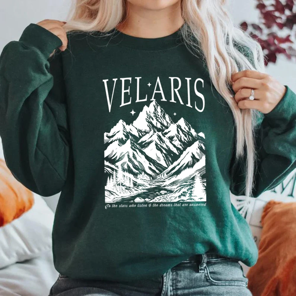 Velaris Sweatshirt The Night Court Sweatshirt ACOTAR Shirt A Court of Thorns and Rose Hoodie Unisex Crewneck Sweatshirts SJM Top