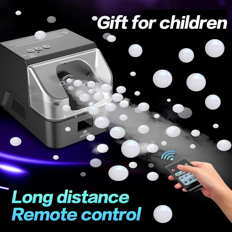 Mistbel, 3-in-1 machine met afstandsbediening voor bruiloft, verjaardagsfeestje, kinderspeelgoed, cadeau, voor Kerstmis of Halloween