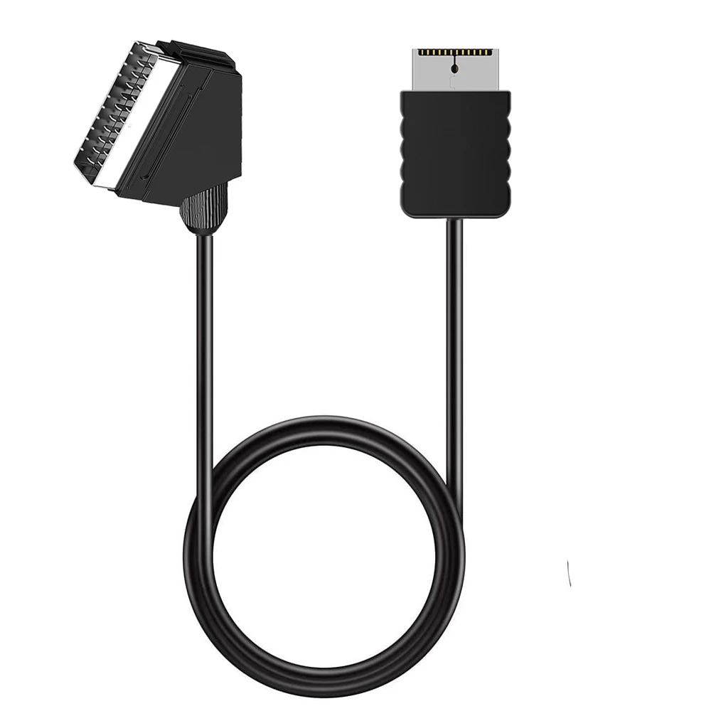 Cable SCART RGB Real de repuesto, cable de conexión AV para TV, consolas Playstation PS1 PS2 PS3 Slim PAL NTSC