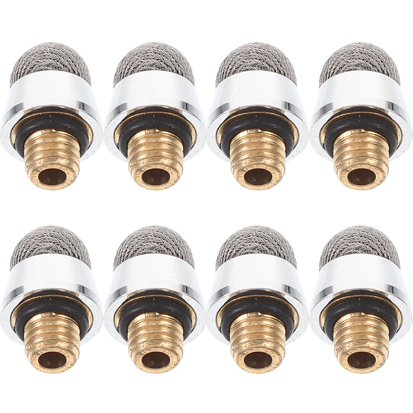 

8pcs Capacitive Pen Tips Replacement Touch Screen Stylus Nibs Silver Fiber Brush High Conductivity Replaceable for Tablets