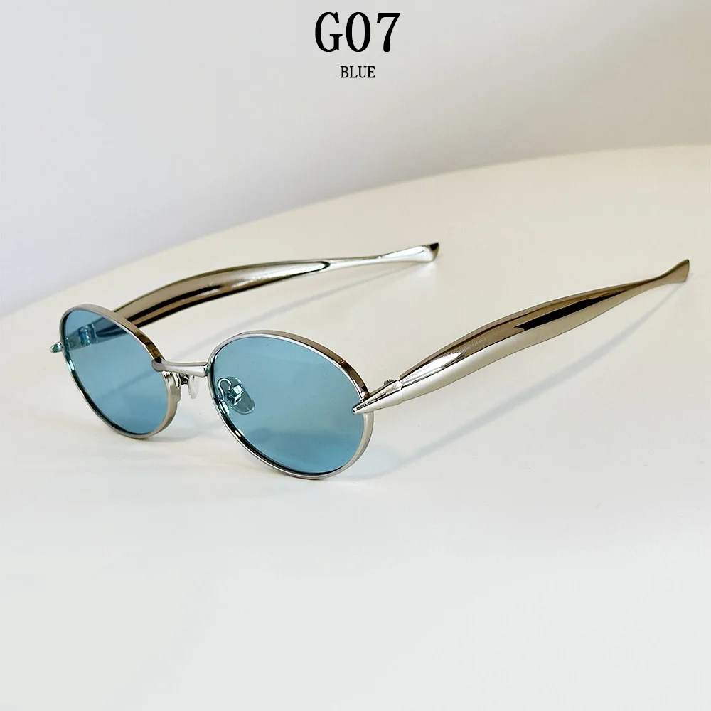 Neue Mode Oval Sonnenbrille Frauen Steampunk Gläser Vintage Sonnenbrille Luxus Dropshipping Lunette Soleil Femme Zonnebrillen Dames – Detail 10