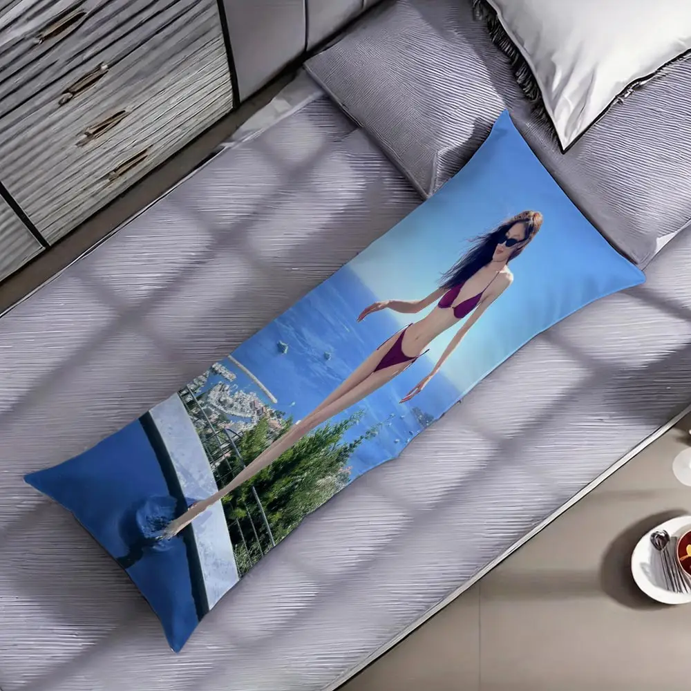 1pc Custom Printed Long Full Body Pillow Soft Support Sleeping Cushion For Pregnant Women Cozy All Night Rest