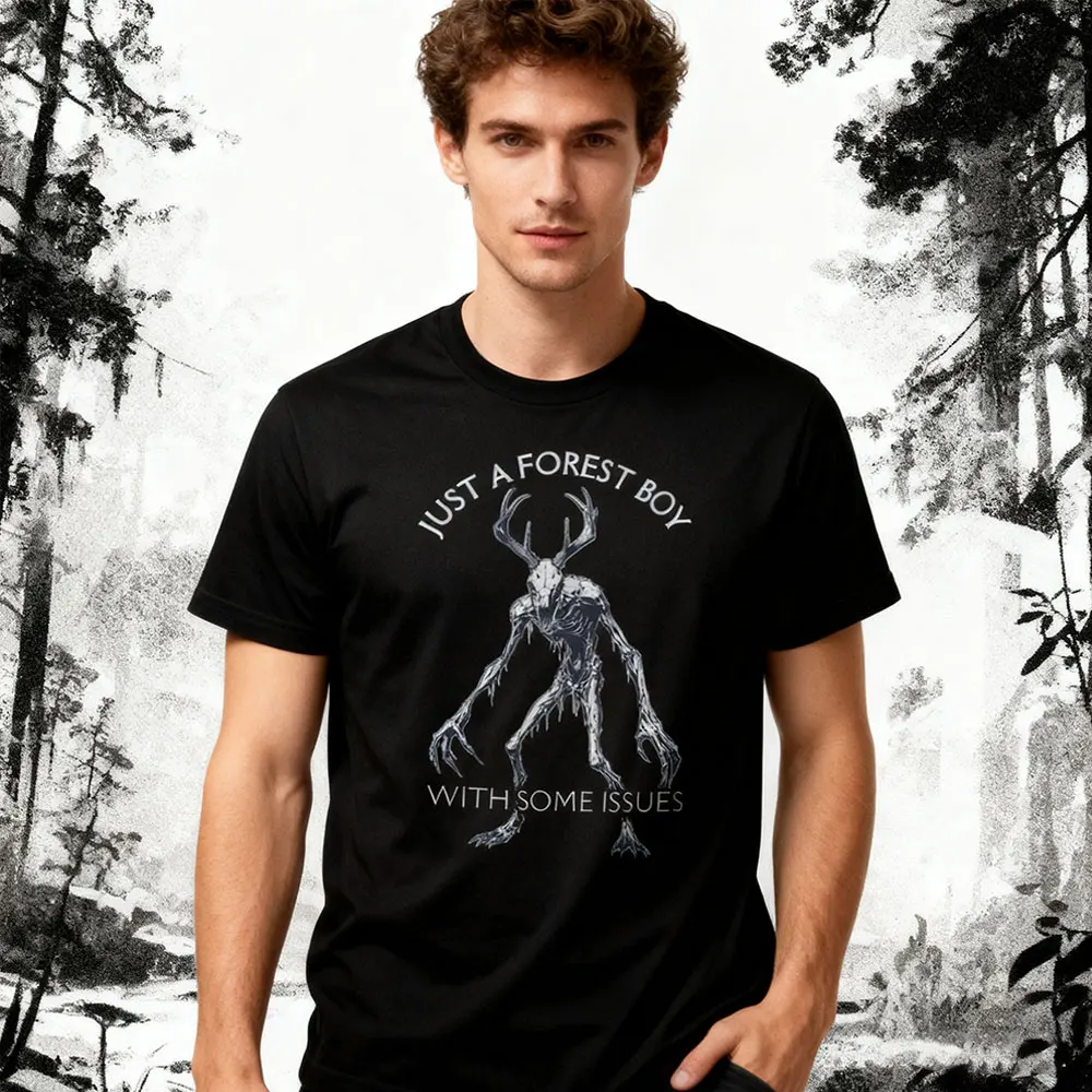 Wendigo Issues Vintage Style Tshirt Wendigo T-Shirt Cryptid Lover Sarcastic Gift Shirt Mens Unique Daily Life Fashion Cotton Tee