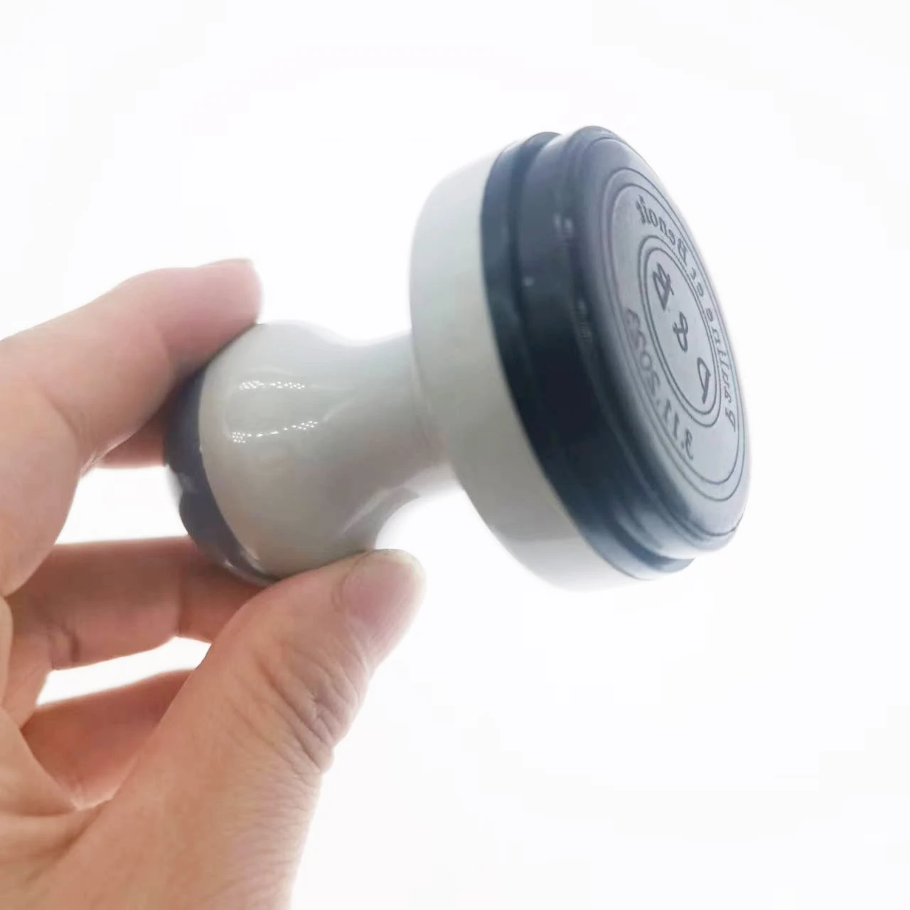 Custom Logo Double Round Border Stamp Self-Inking Stamper Rubber Personalized StampStamps for Local Business