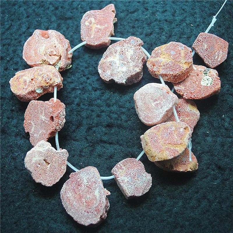 1 String Natural Sponge Coral For Women Necklace Making Accessories 18-20MM 20-25MM GOOD FOR JEWELRY FINDINGS