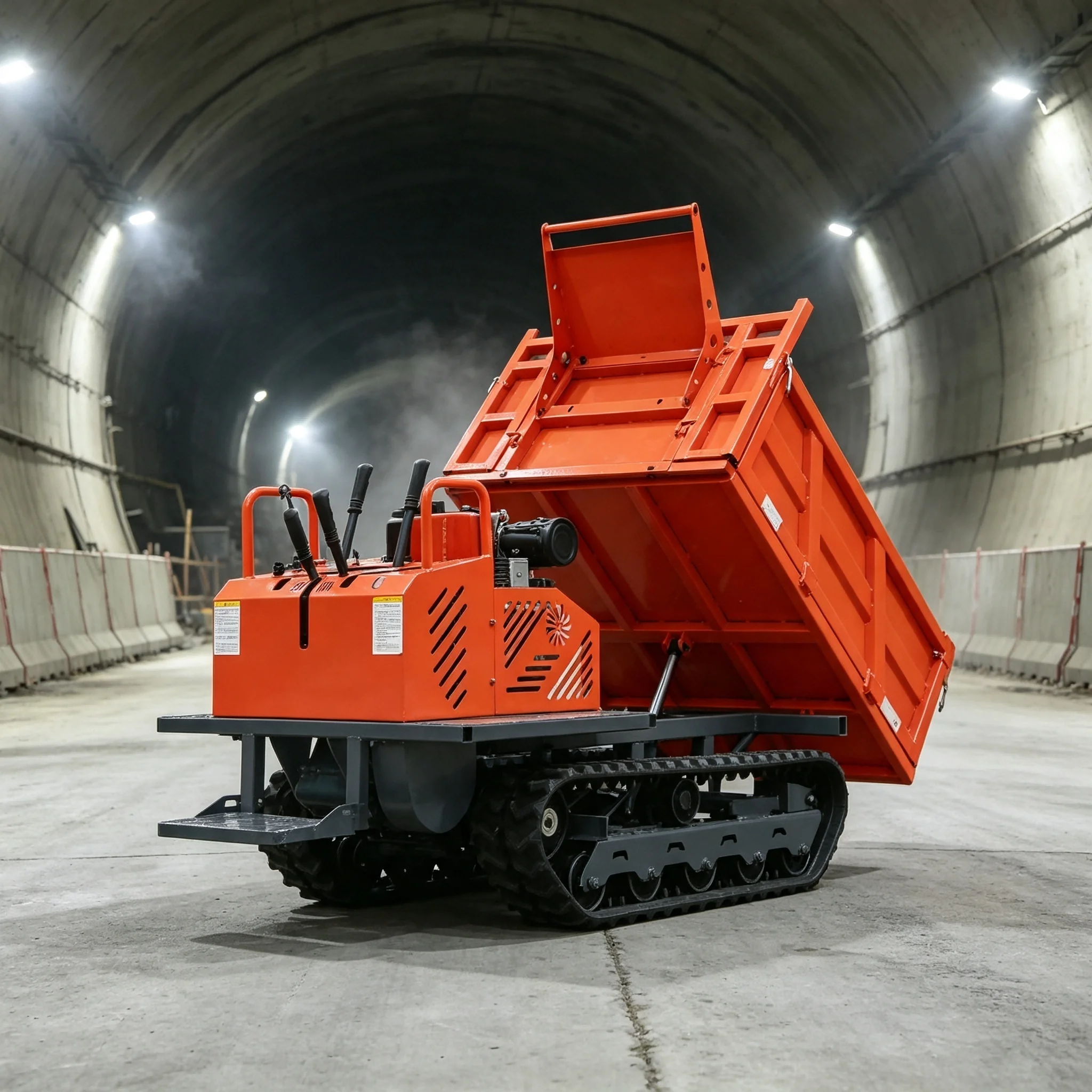 1.2 Ton Tracked Crawler Loader  Engine Hydraulic Dump Truck Motor Pump High Efficiency for Orchard Farm Mountain Road