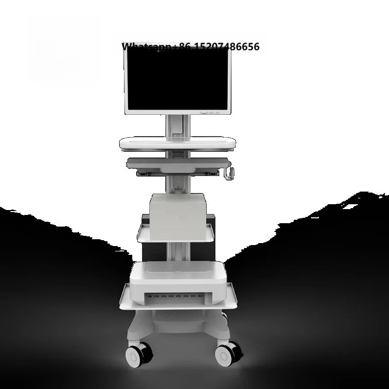 Computer Cart with Drawer Remote Monitoring Cart Intelligent Telemedicine Cart