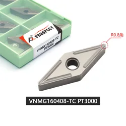 Rhombus Ceramic CNC Lathe Turning Insert VNMG160404/08-MT/TC PT3000 High-quality External Turning Tool Blades Special For Steel