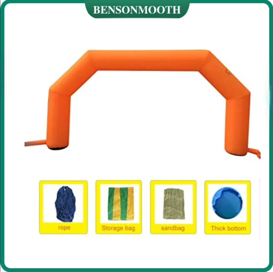 Outdoor Inflatable Arch Inflatable Archway Inflatable Start Finish Line Racing Arch for Race Outdoor Advertising Commerce (orang
