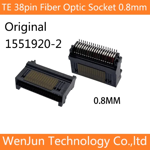

Original TE/AMP 1551920-2 38pin fiber optic socket 0.8 pitch Paster SFP module socket 10pcs/lot