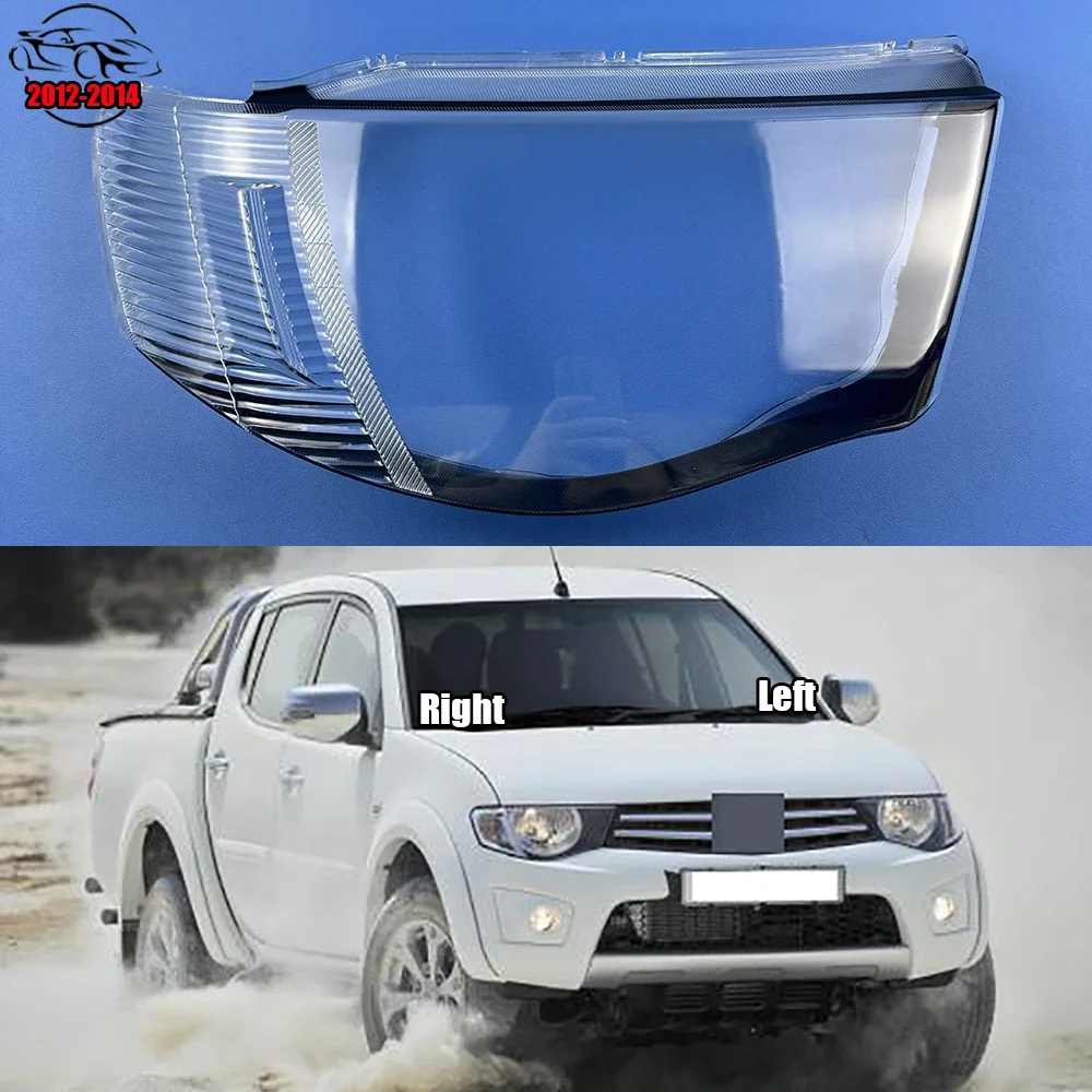 

For Mitsubishi Triton 2012 2013 2014 Headlamp Cover Lampshade Lamp Headlight Shell Lens Plexiglass Replace Original Lampshade