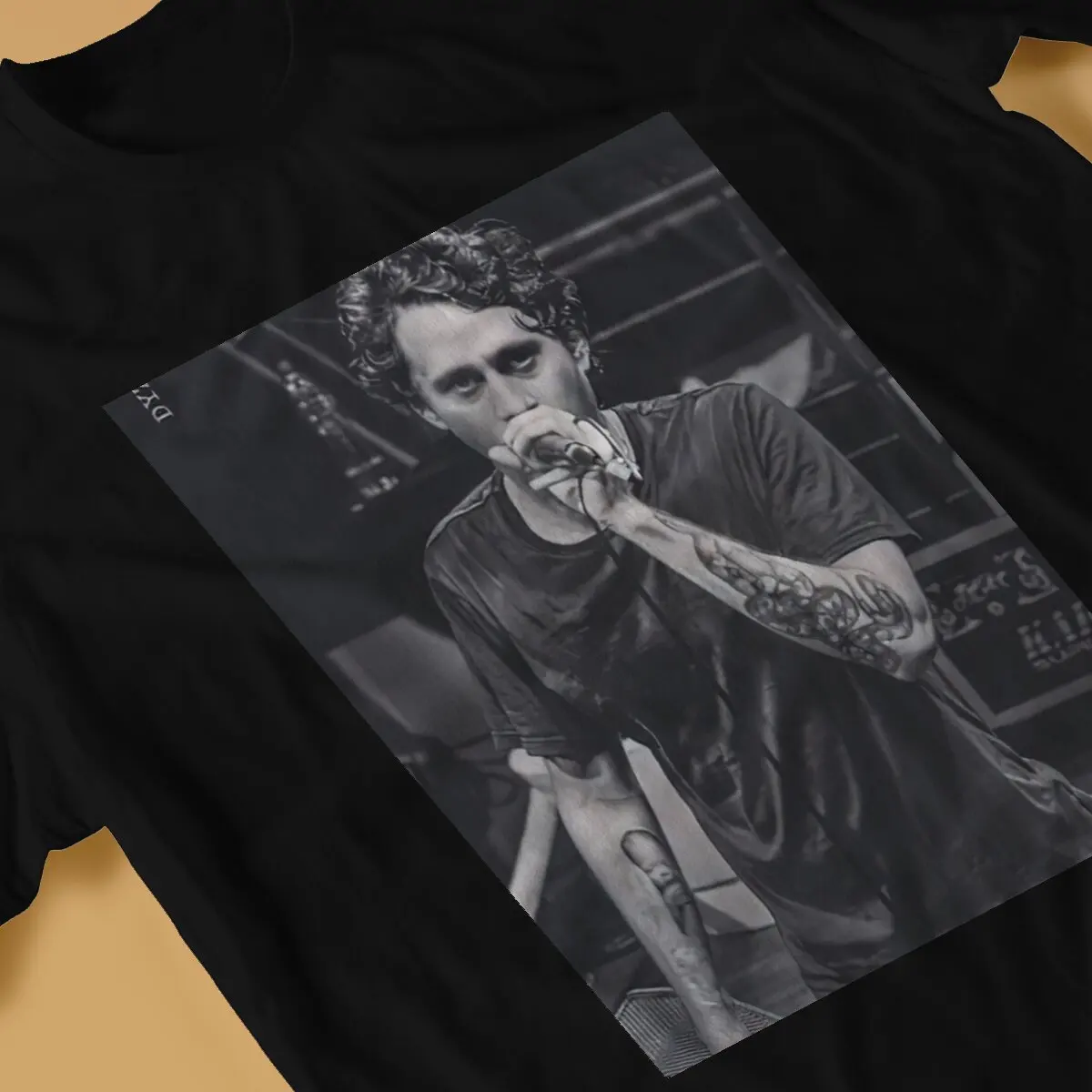 Canserbero Creative TShirt for Men Hip Hop Rap Latin American Tirone Jose Gonzalez Orama Round Neck Pure Cotton T Shirt