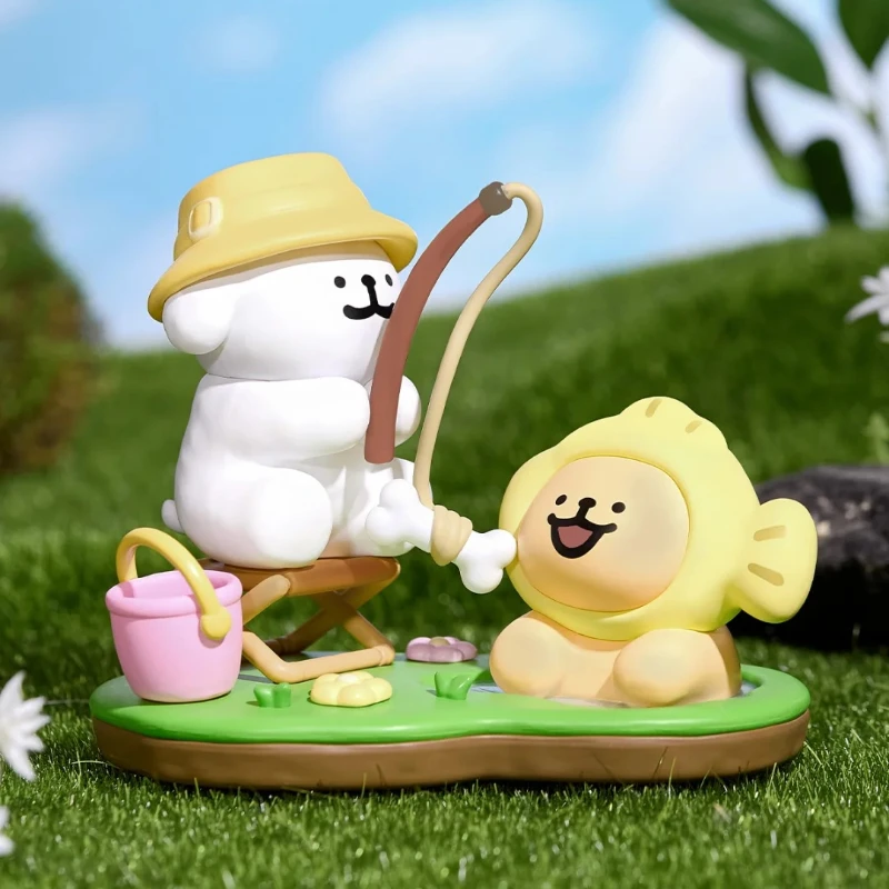 

Presale 60 days Plzdot Maltese Line Puppy Happy Outing Series Blind Box Mystery Box Cute Figures Kawaii Toys Gift Caixa Caja