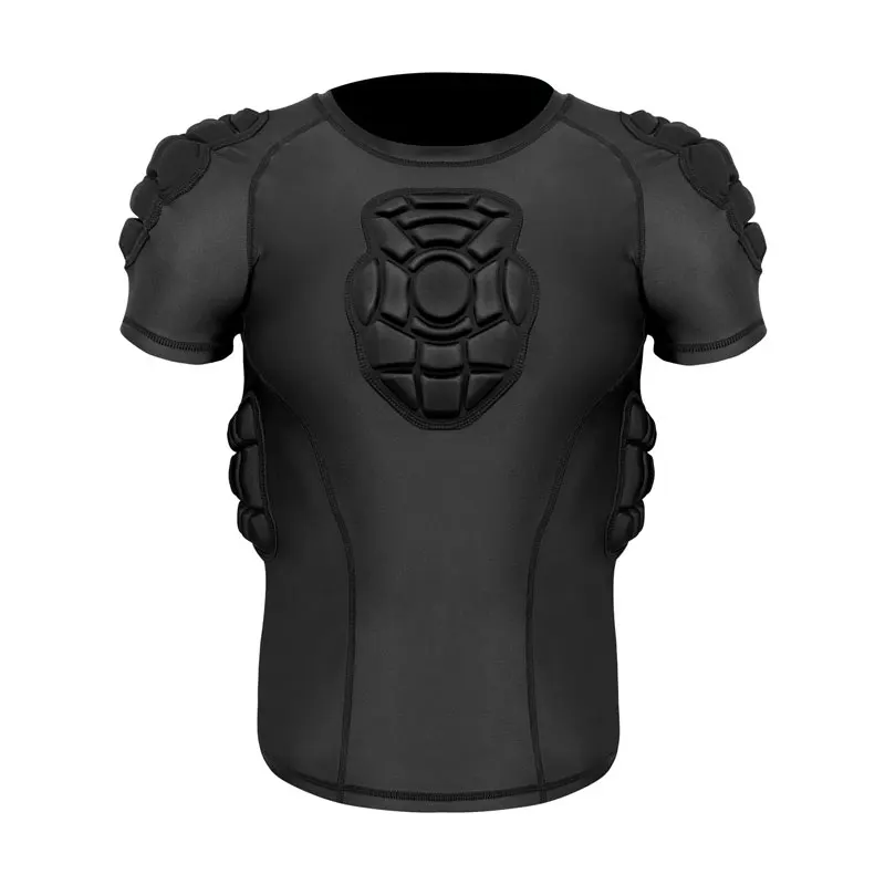 Anti collision short sleeved men's and children's goalkeeper clothing, football, basketball training, baseball chest protector