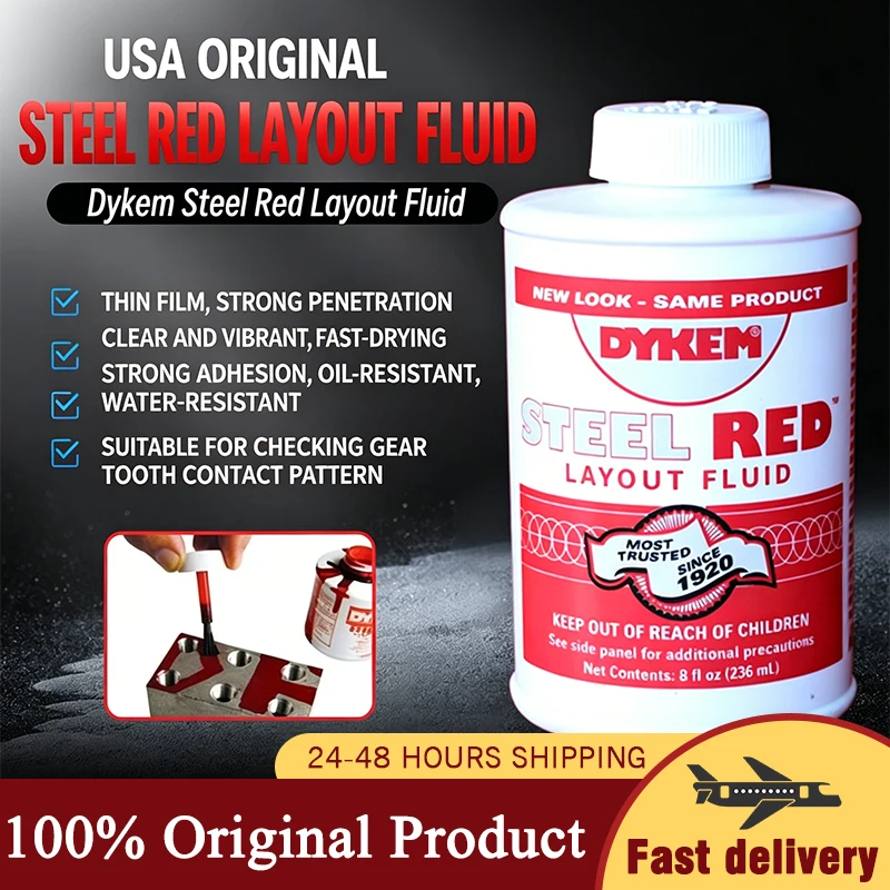 DYKEM STEEL BLUE 80400 80496 Layout Fluid Blue Marking Fluid for Machinist Metal and Metalworking