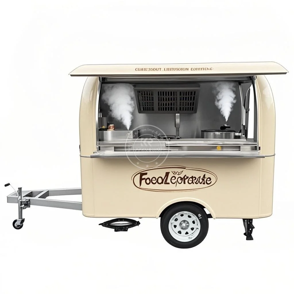 

Fully Equipped Caravan Bar mobile horse trailer Ice Cream Cart Pizza Fast Taco Food Truck food trailer with Full Kitchen