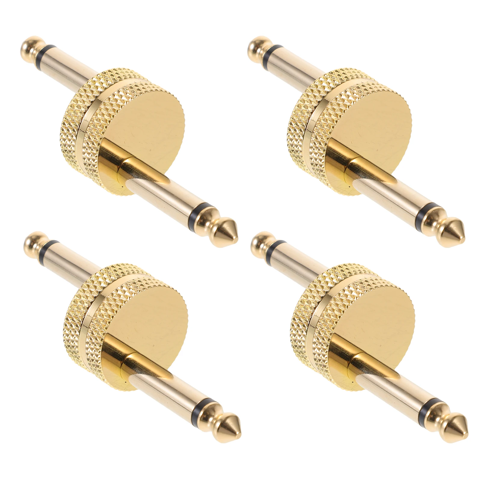 

4 Pcs Audio Adapter Pedal Guitar Effects Connector Accessories Connectors Coupler