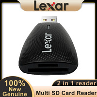 NEW Original Lexar 450U 2 in 1 USB3.1 Card Reader USH-I/USH-II SD Micro SDHC/XC Storage High Speed Card Reader for Camera