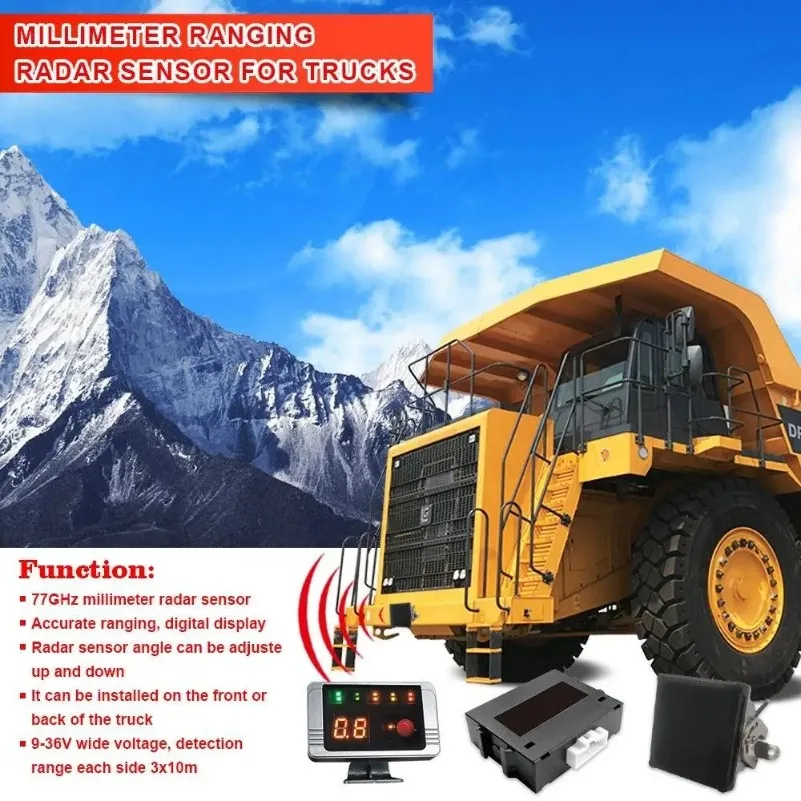 

77ghz Forklift Reversec Radar Blind Spot Detection Warming System