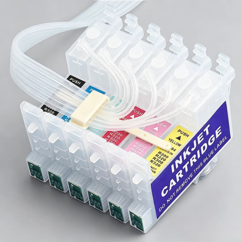6‑Color CISS Continuous Ink System T0481 T0482 T0483 T0484 T0485 T0486 For Epson Stylus‑Photo Series Printer Accessories