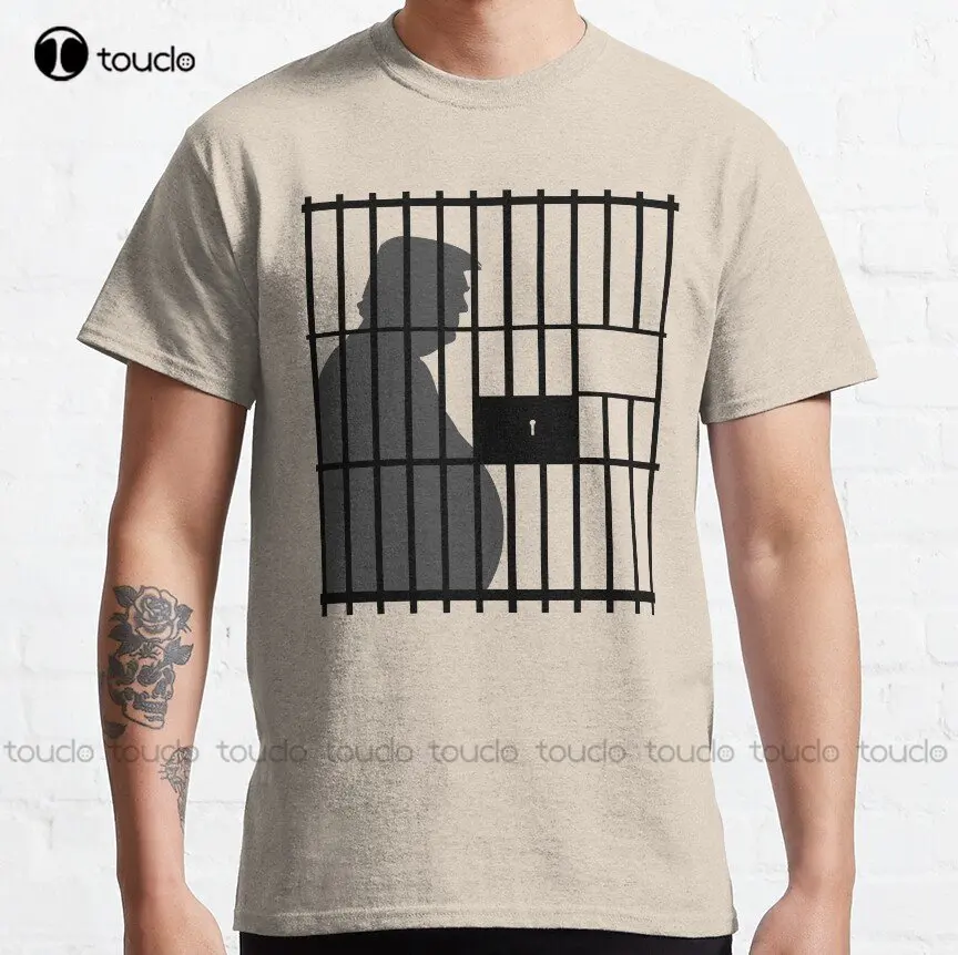 Trump Lost Lock Him Up Traitor For Prison Classic T-Shirt Golf Shirt Custom Aldult Teen Unisex Digital Printing Tee Shirts