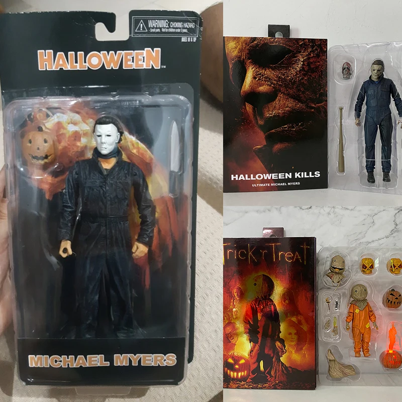 NECA Action Figure Anime Trick R Treat Halloween Figure Ultimate Michael Myers Model Classic Terror Movie Doll Toy Gifts