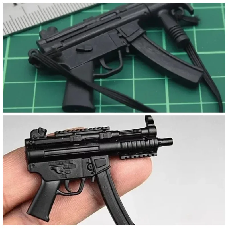 In Stock 1/6 Scale Soldier MP5 Plastic Cannot Fire Submachine Gun Model for 12'' Action Figures Scene Accessories view 2