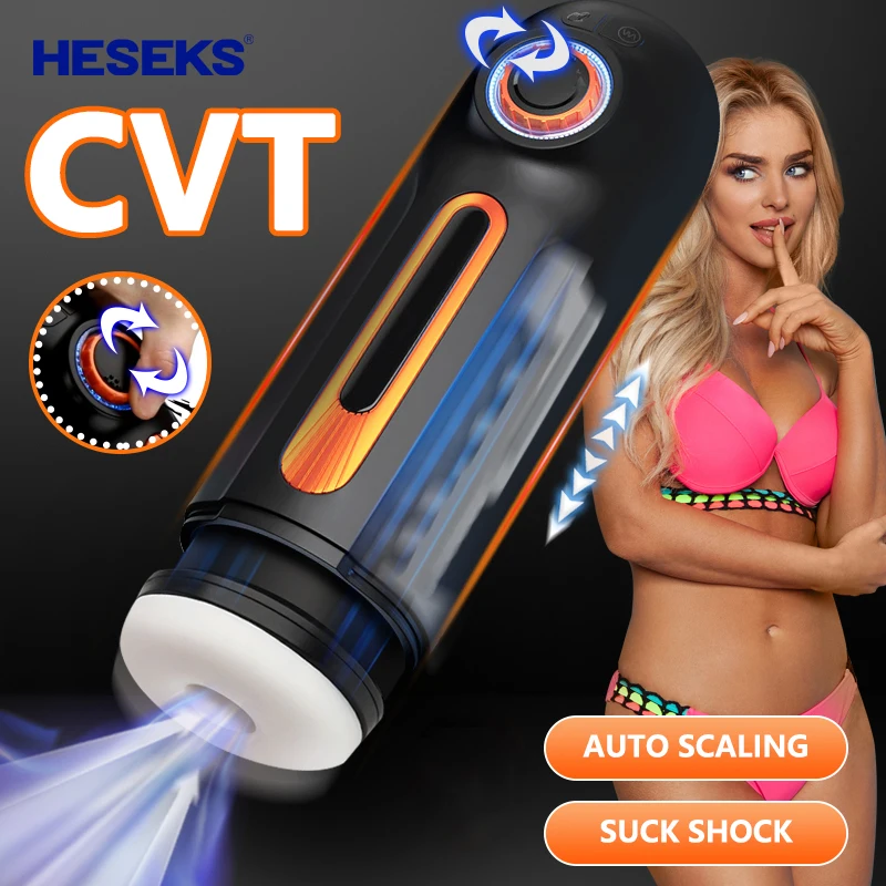 

HESEKS Automatic Telescopic Sucking Vibration Masturbators For Male Pussy Vaginas Real Blowjob Sex Toys For Men