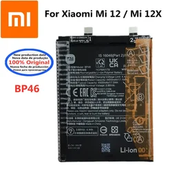 Bateria para Xiaomi Mi 12, baterias de substituição do telefone inteligente, 4500mAh, BP46, 100% original, novo