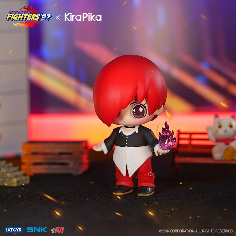 

Новый King Of Fighters Q Edition Series Blind Box Eight God Temple Unknown Fire Dance Doll Ornament Аниме Периферийные игрушки Подарки
