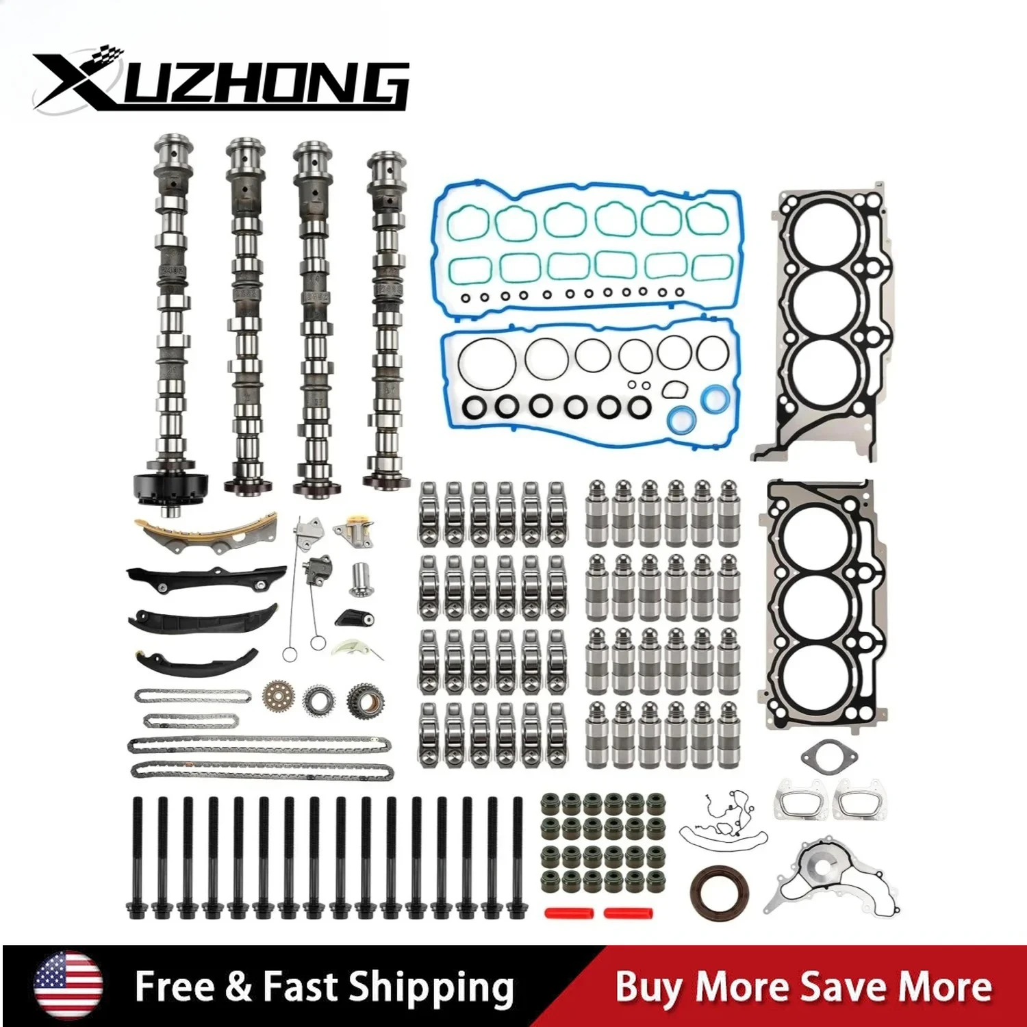 

Комплект цепи ГРМ, распредвала и толкателей для двигателей Dodge Ram, Jeep, Chrysler объемом 3.6 л