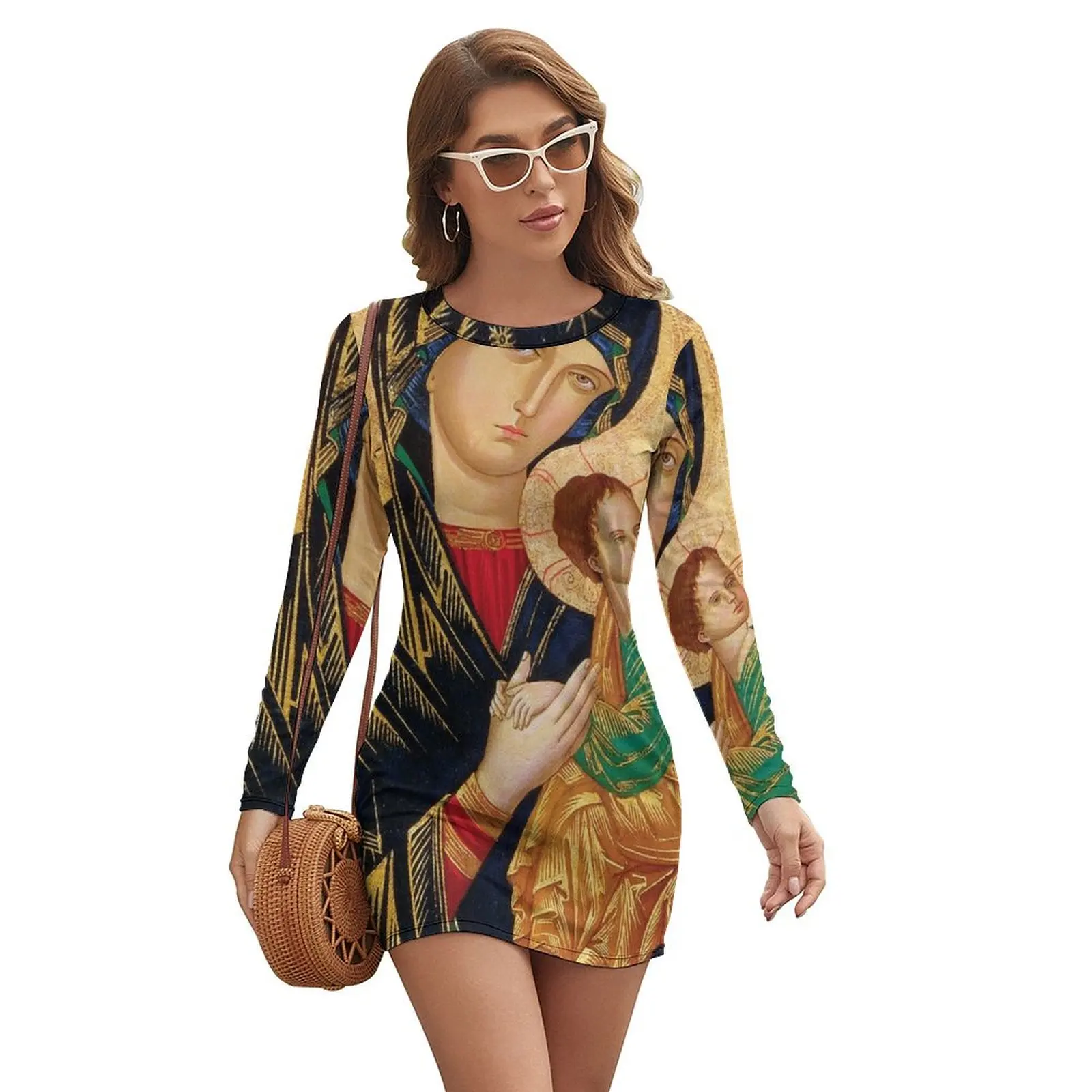 

Icon of Our Lady of Perpetual Help Long-sleeved Dress women's clothing korea stylish summer dress women 2024