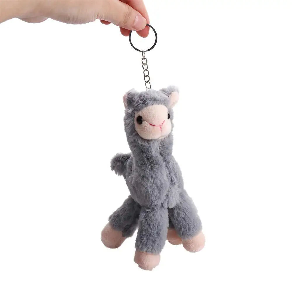 

Bag Decoration Pendant Backpack Accessory Stuffed Keychain Animal Keyring Sheep Key Ring Alpaca Keychain