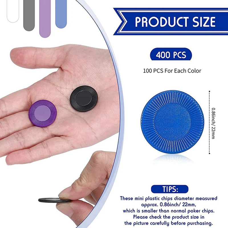 1200 قطعة من رقائق البوكر البلاستيكية، 4 ألوان، بطاقة عداد للعب الألعاب، بطاقة رقائق ألعاب البنغو، 2-AAAE