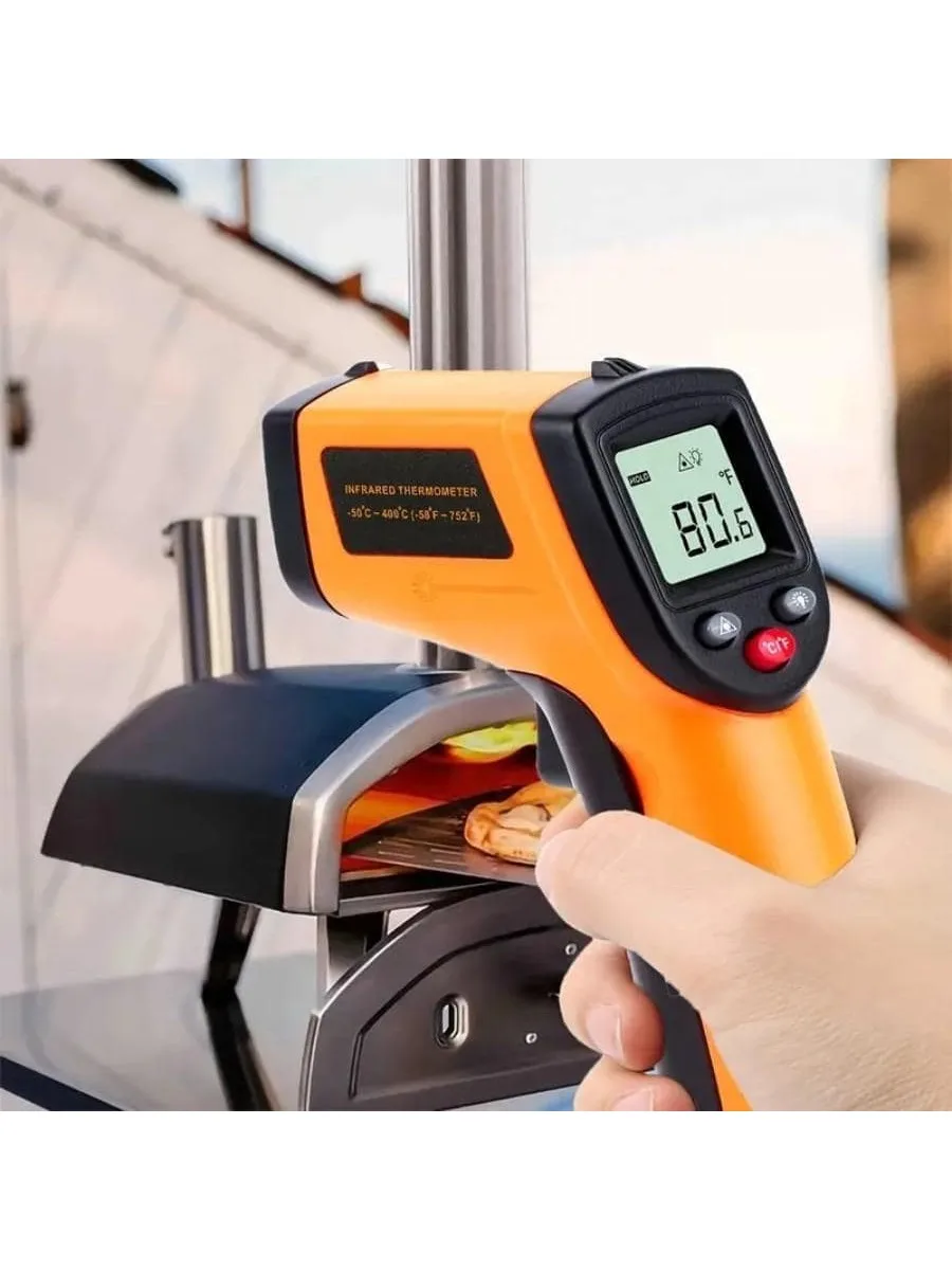 GM320 Non-Contact Digital Laser Grip Infrared Thermometer Temperature -58F-716F(-50C-380C), Digital Instant Read Meat Thermomete