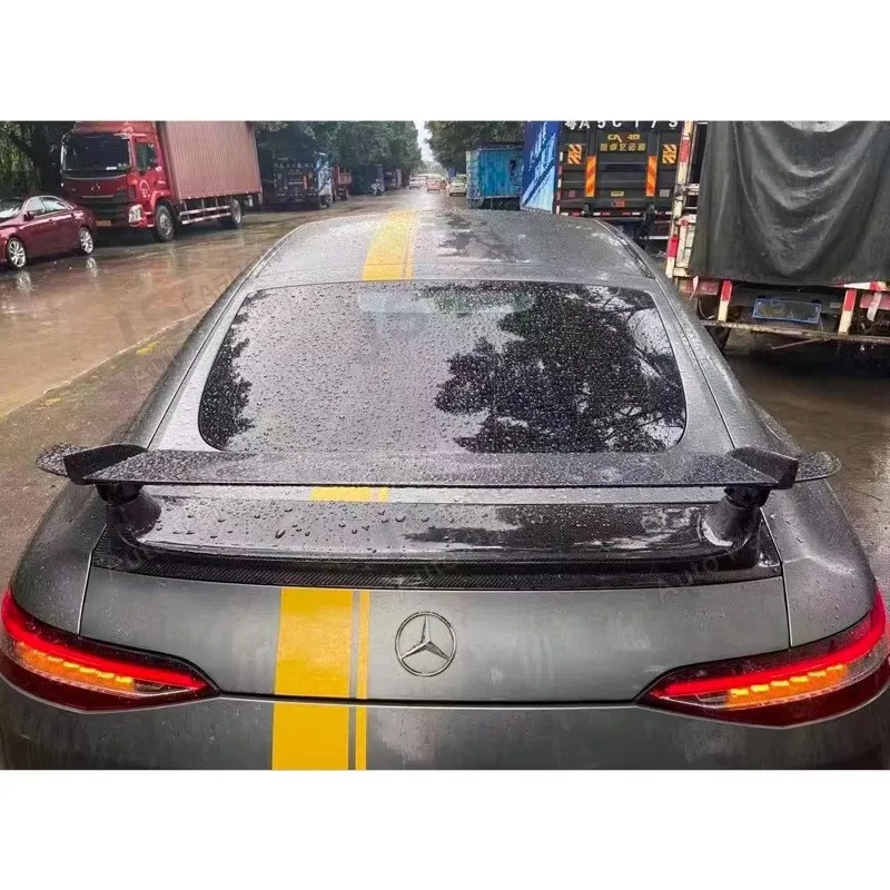 For Mercedes Benz AMG GT GT50 GT63 GT53 4 door car Carbon Fiber Rear Spoiler Duckbill Car Wing  Retrofit the rear wing body kit